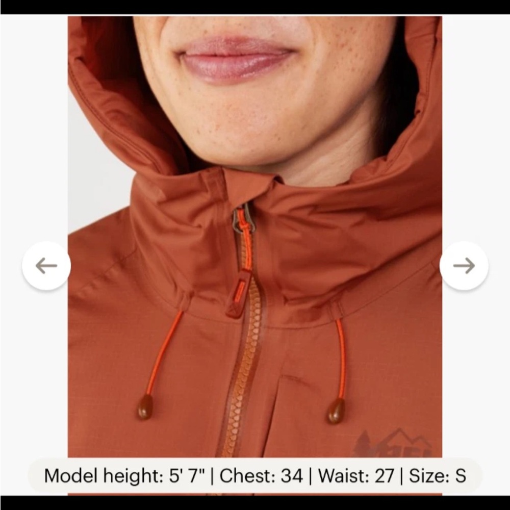 REI Women's Orange Ski Jacket - Picture 6 of 15